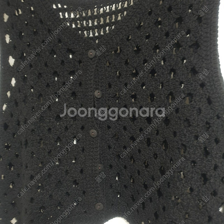 새상품) 프렌치시크 뜨개 펀칭 니트 조끼 베스트 크로셰--8