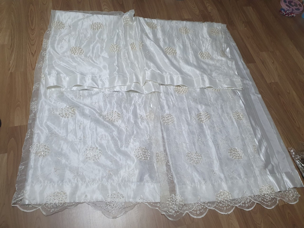 가격추가내림)생활용품(이중커텐+에어컨커버+커텐링+에어컨커버4000원,마호가니바이올린통원목도마,캔들워머 이동형할로겐 ... 이미지