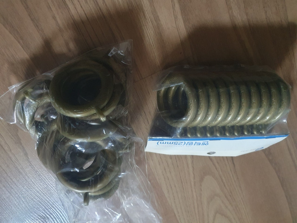 가격추가내림)생활용품(이중커텐+에어컨커버+커텐링+에어컨커버4000원,마호가니바이올린통원목도마,캔들워머 이동형할로겐 ... 이미지