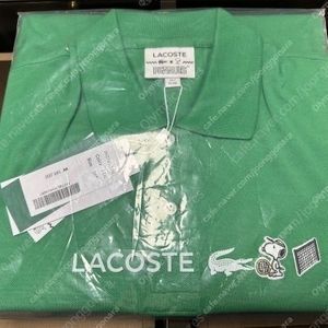 [신품] 라코스테 코리아x스누피 콜라보 정품 카라티 폴로 반팔 티셔츠 그린 녹색 XXL 110호 PH7760 이미지
