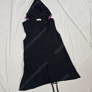 소니아리키엘 버튼 조끼 후드 베스트