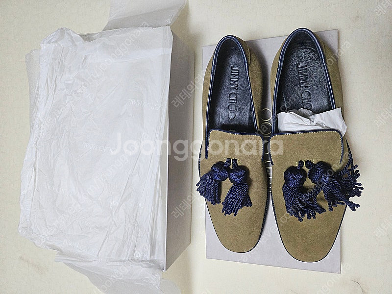 지미추 (JIMMY CHOO) / 스웨이드 테슬로퍼 /--2