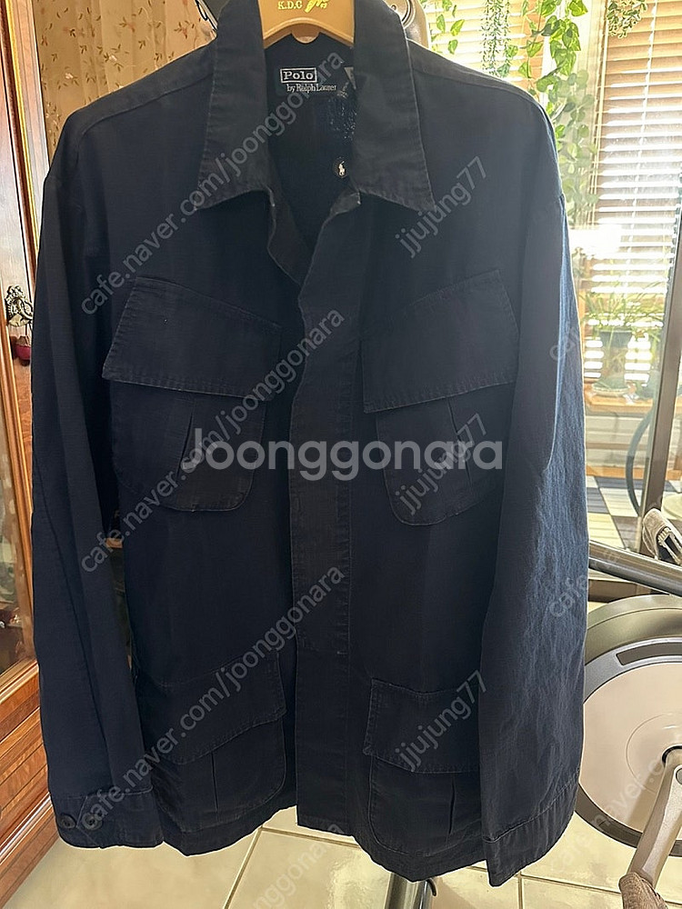 폴로랄프로렌/ 립스탑 오버셔츠 퍼티그자켓/ 네이비 m(새제품)--1