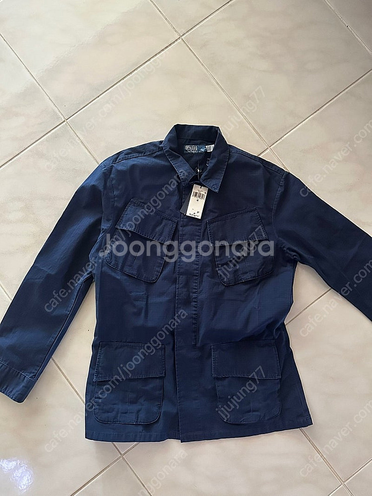 폴로랄프로렌/ 립스탑 오버셔츠 퍼티그자켓/ 네이비 m(새제품)--3