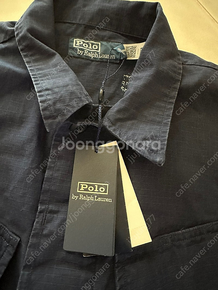 폴로랄프로렌/ 립스탑 오버셔츠 퍼티그자켓/ 네이비 m(새제품)--4