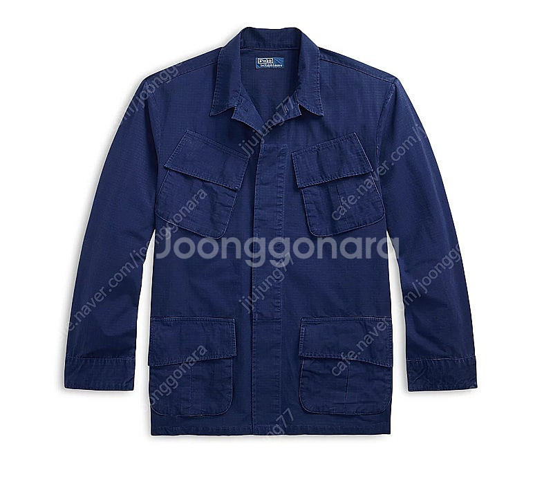 폴로랄프로렌/ 립스탑 오버셔츠 퍼티그자켓/ 네이비 m(새제품)--5