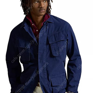 폴로랄프로렌/ 립스탑 오버셔츠 퍼티그자켓/ 네이비 m(새제품)