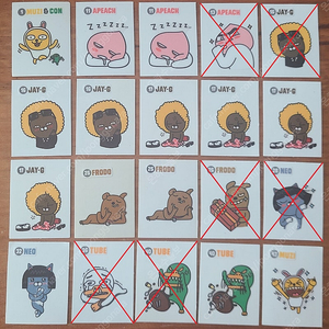 카카오프렌즈 (KAKAO FRIENDS) 띠부띠부씰