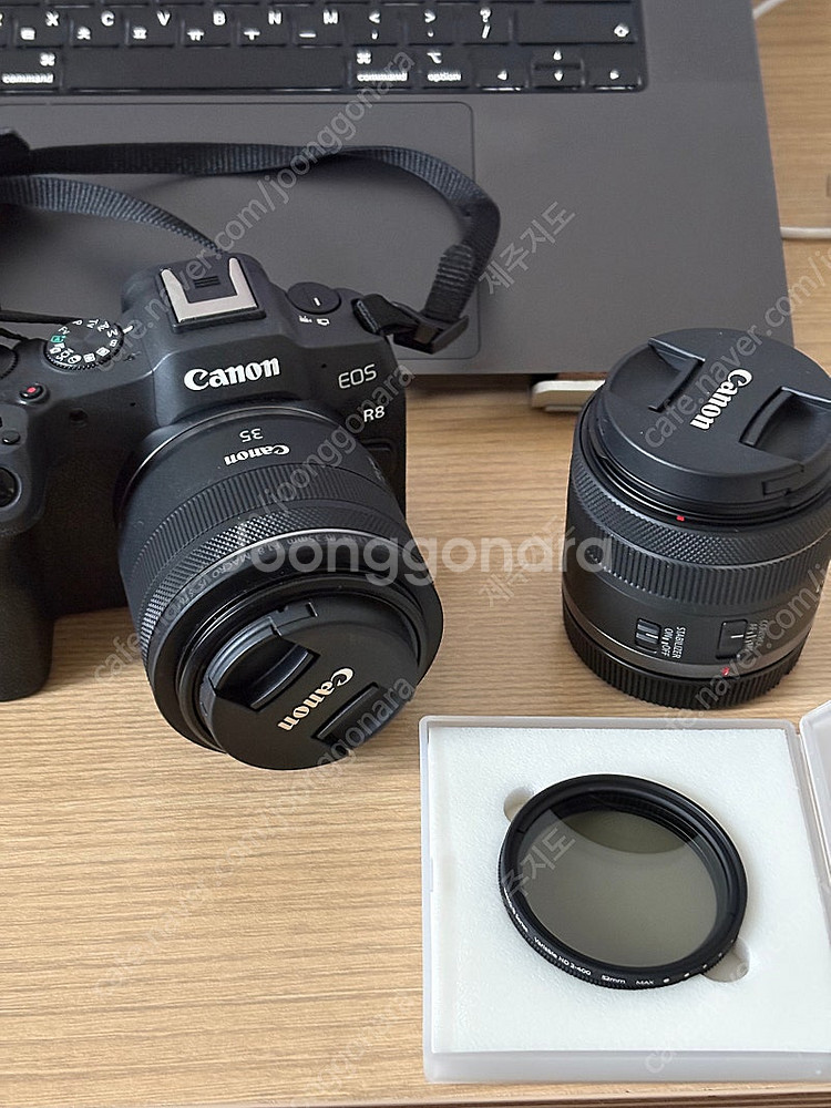 캐논 r8 바디 + RF35렌즈, 24-50줌렌즈 팝니다--0