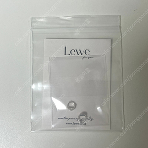 르위 Lewe Oval Clear Hoop Earring