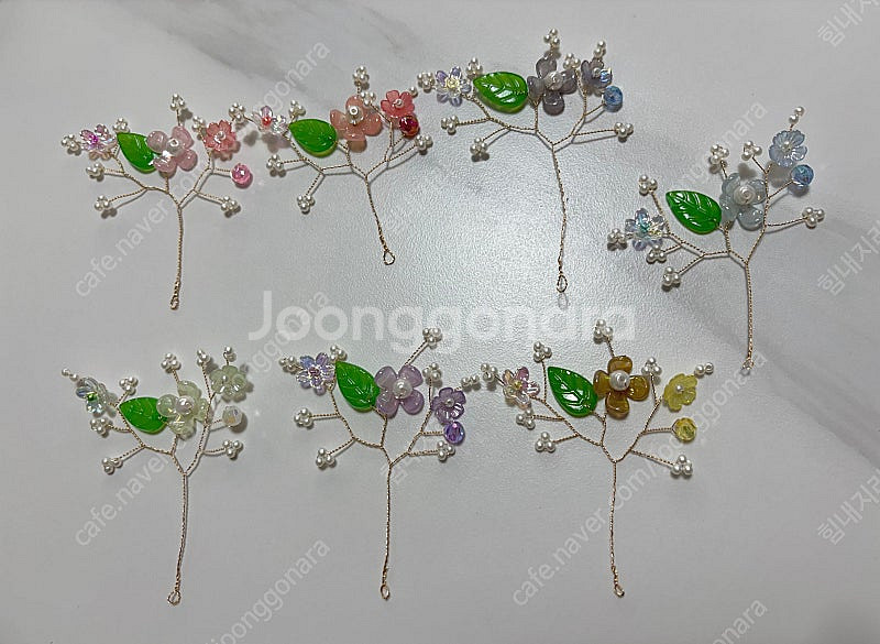 리본 리본재료 배씨 배씨재료 꽃가지 7개--0