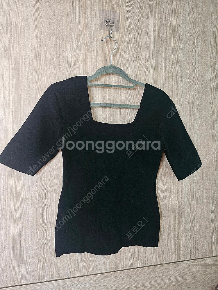 오르 Orr 블랙 스퀘어 넥 (m)--1