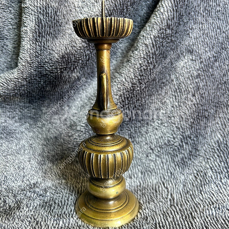 빈티지 일본 황동 촛대 캔들홀더 장식품 팝니다--1