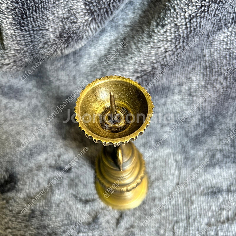 빈티지 일본 황동 촛대 캔들홀더 장식품 팝니다--2