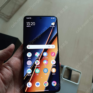 포코 x6pro 12g + 512gb 팝니다 옐로우색상 **휘어진폰** (쿠팡정발)