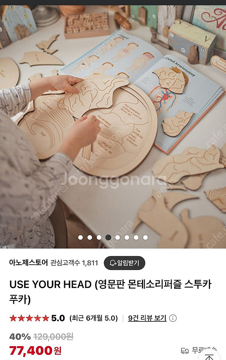 스투카푸카 뇌 / 나뭇잎 몬테소리 퍼즐 영문판(미사용)-할인--3