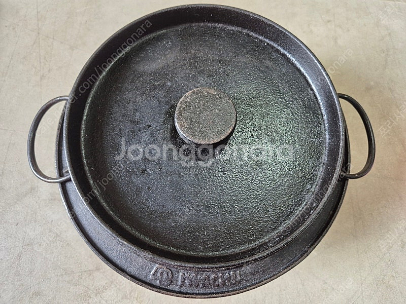 이와츄 밥솥 무쇠솥 가마솥 20센치 5인 미니솥 일제--0