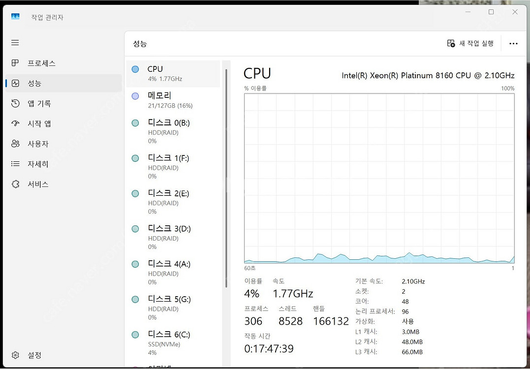 Dell 7920 타워 워크스테이션 서버 제온 플래티넘...--9