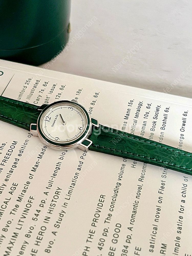 Tiffany&Co 라운드 그린 베젤 티파니 앤 코 빈...--2