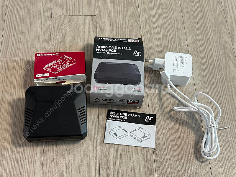 라즈베리파이5 8기가+ argon v3 nvme 케이스--0