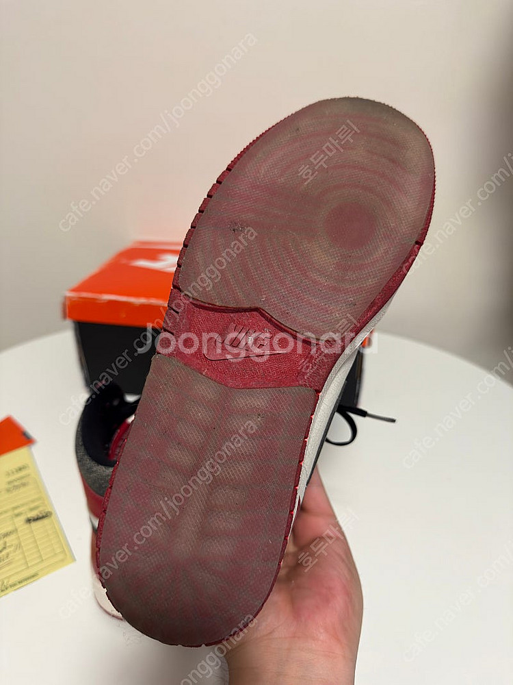 조던1하이 og 시카고 2022 265사이즈--6