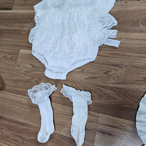 압소바 아기 75 레이스 반팔.턱받이.양말.신발세트