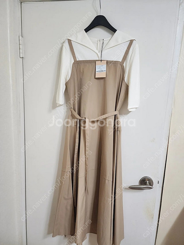 SJSJ 레이어드 스트랩 원피스 베이지 44사이즈 새상...--0