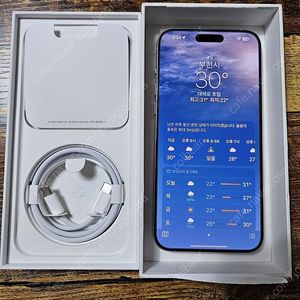 애플 아이폰15프로맥스 512GB 공기기 판매합니다