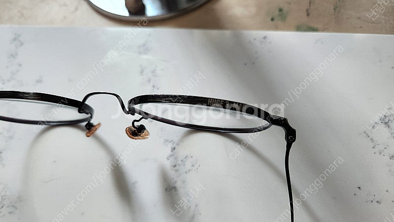 애쉬크로프트 휴즈3 MAG 워시드블랙 컬러 빅사이즈안경--1