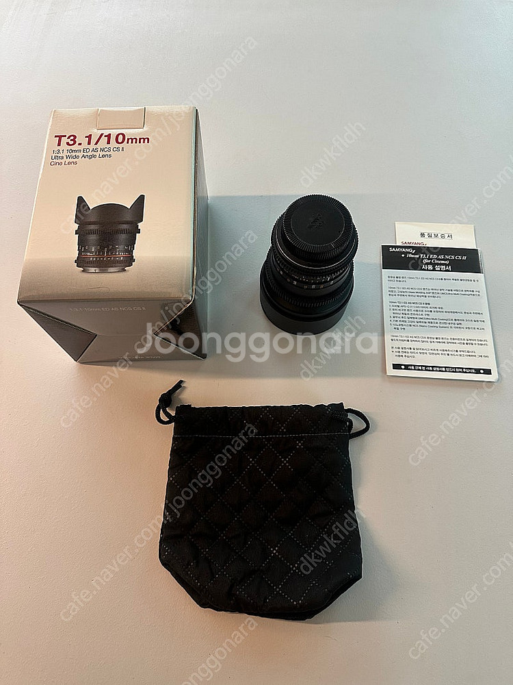 삼양 10mm T3.1 렌즈 캐논 마운트--3