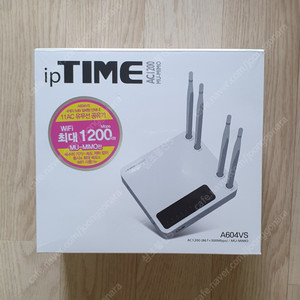 ipTIME AC1200 4LAN포트 유무선공유기 A604VS (택포)