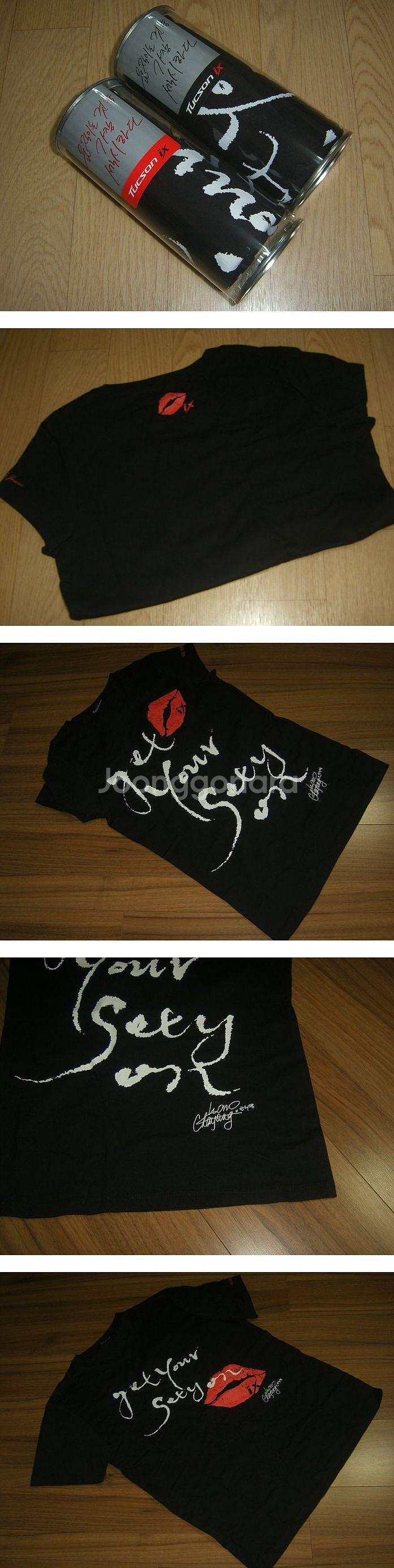 게스진남녀티셔츠한채영사인--1