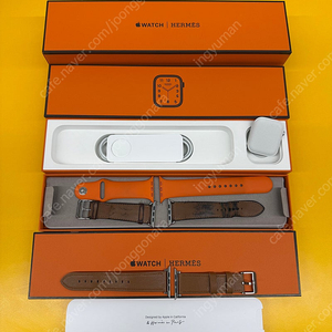 애플워치 7 에르메스 45mm 실버 리퍼 미사용