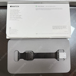 애플워치 블랙 티타늄 밀레니즈 루프 M (44, 45, 46, 49mm 호환)
