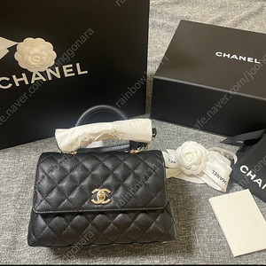 샤넬 코코핸들 스몰 블랙 샴골 새제품
