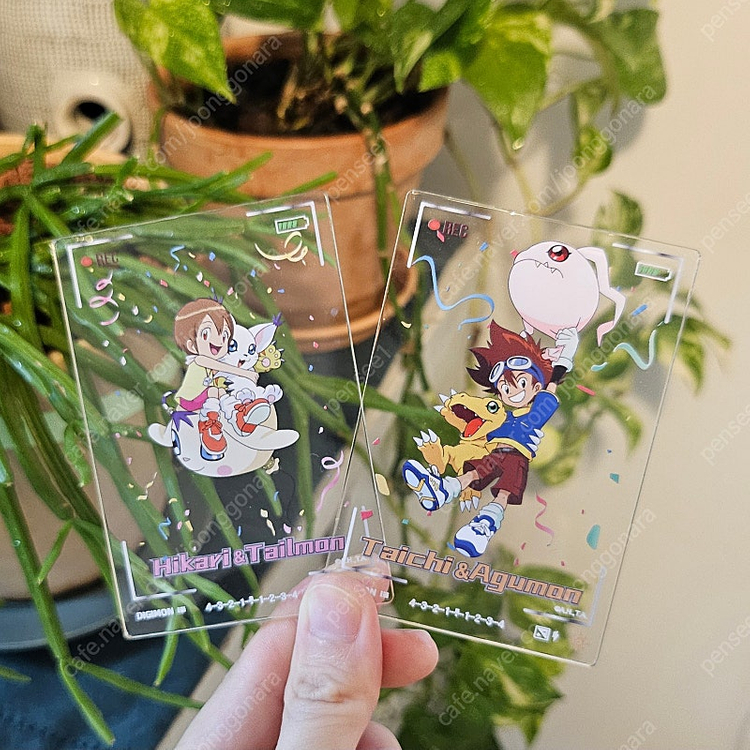 디지몬 투명 아크릴 카드--2