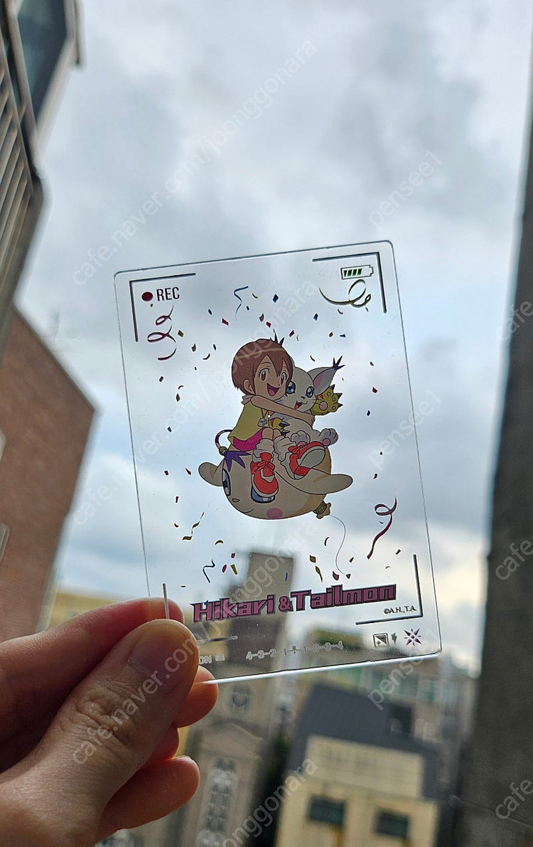 디지몬 투명 아크릴 카드--3