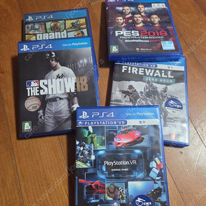 소니sony플스4 ps4 cd5개 무브건 vr 일괄팝니다 내용필