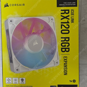 커세어 RX120 RGB 쿨러 화이트