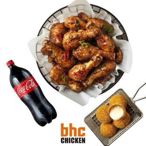BHC 맛초킹 + 치즈볼 + 콜라1.25L (24000원 <-29000원) 판매