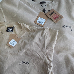 스투시 STUSSY 맨투맨 스무스 스탁 크루 피그먼트 다이드 + 티