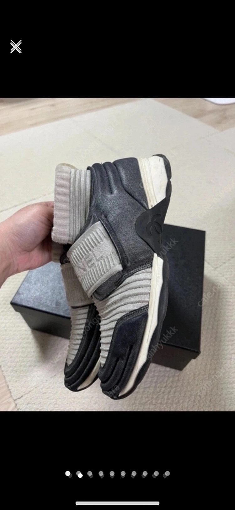 샤넬 channel 정품 삭스러너 운동화--1