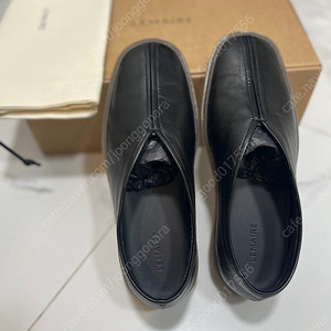 르메르 로퍼,스니커즈 Linoleum Piped Sneakers - Black 250사이즈.