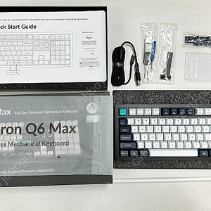 키크론(Keychron) Q6 Max 기계식 키보드 (갈축, 풀배열, 풀알루미늄)