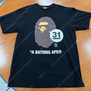 베이프 블랙 반팔티 L, XL 판매