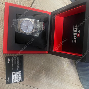 티쏘 prx 35mm 라이트블루 쿼츠 미개봉 신상품