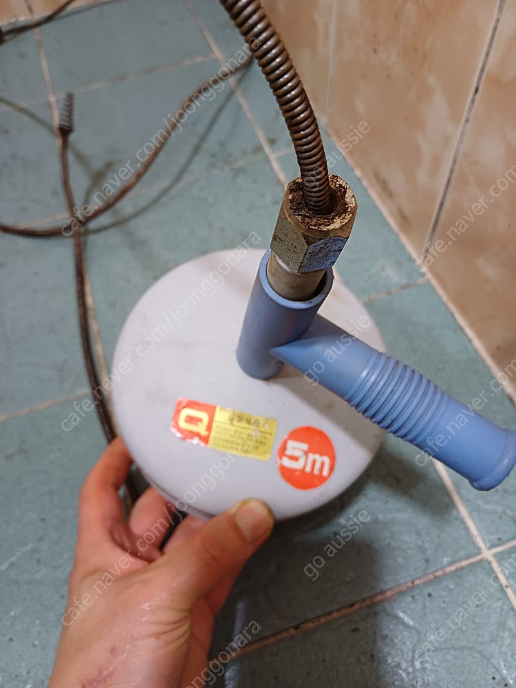 주방, 욕실 하수구 뚫음 (배관 클리너) 5미터 가정용--0