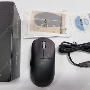 INCOTT G23 V2 블랙 무선 경량 마우스 / 마우스 스위치
