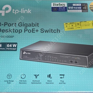 티피링크 TL-SG1008P [스위칭허브/8포트/1000Mbps/PoE] 미개봉품
