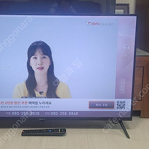 유맥스 43인치 LED TV UHD 43S 스텐드 24/10 구매